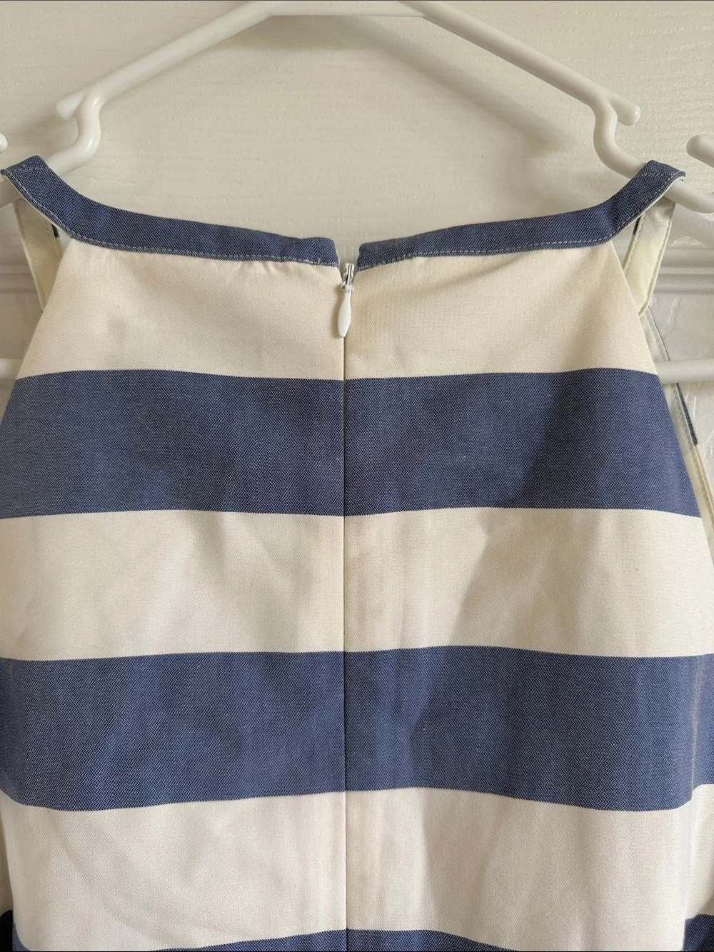 NWT The Limited Blue and White Striped Halter Midi Dress - Picture 14 of 16